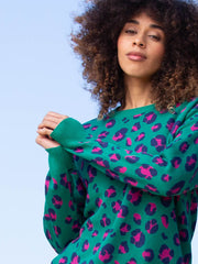 Piddletrenthide Strickpullover Leopard