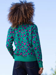 Piddletrenthide Strickpullover Leopard