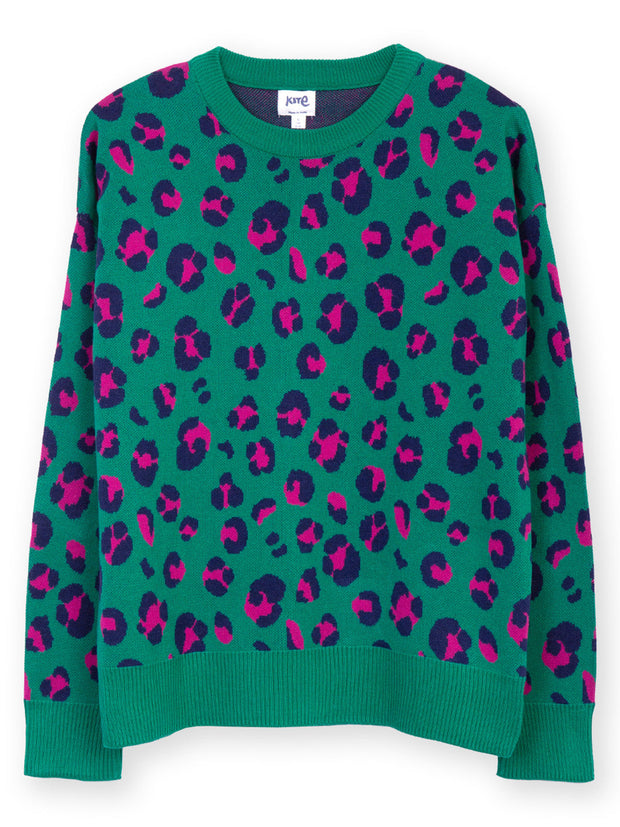 Piddletrenthide Strickpullover Leopard