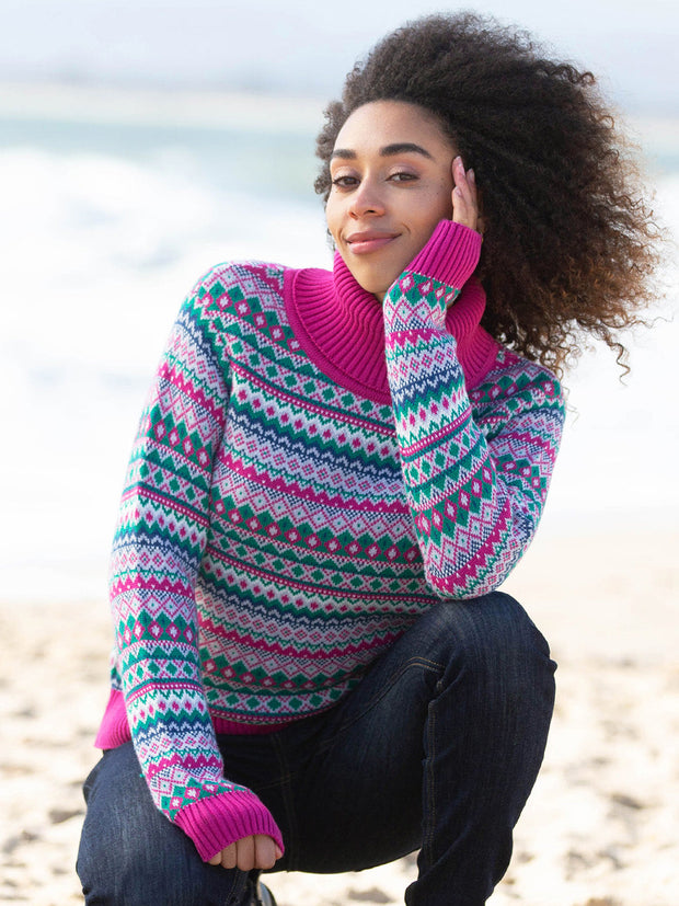 Puncknowle Rollkragen Strickpullover