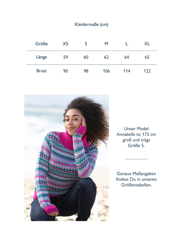 Puncknowle Rollkragen Strickpullover