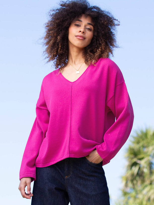 Loscombe Strickpullover Fuchsia
