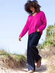 Loscombe Strickpullover Fuchsia