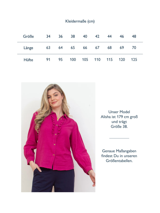 Godmanstone Musselinstoff Bluse