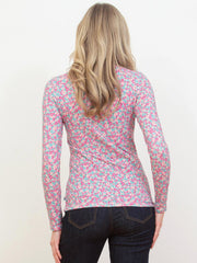 Bagber Rollkragen Jersey Shirt Blumenmeer