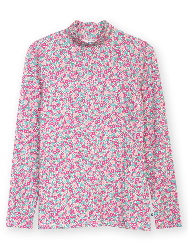 Bagber Rollkragen Jersey Shirt Blumenmeer