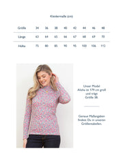 Bagber Rollkragen Jersey Shirt Blumenmeer