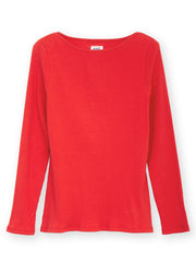 Ashington Jersey Shirt mit U-Boot-Ausschnitt