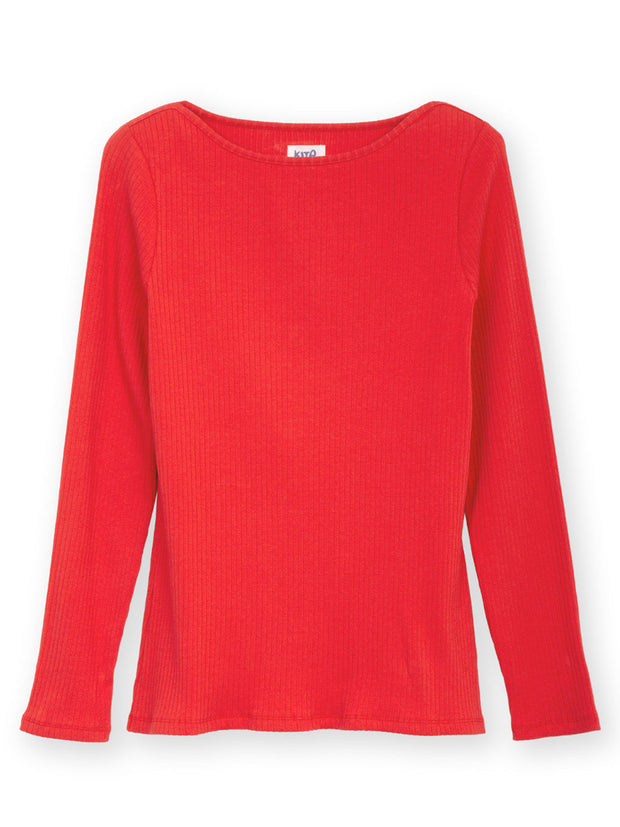 Ashington Jersey Shirt mit U-Boot-Ausschnitt