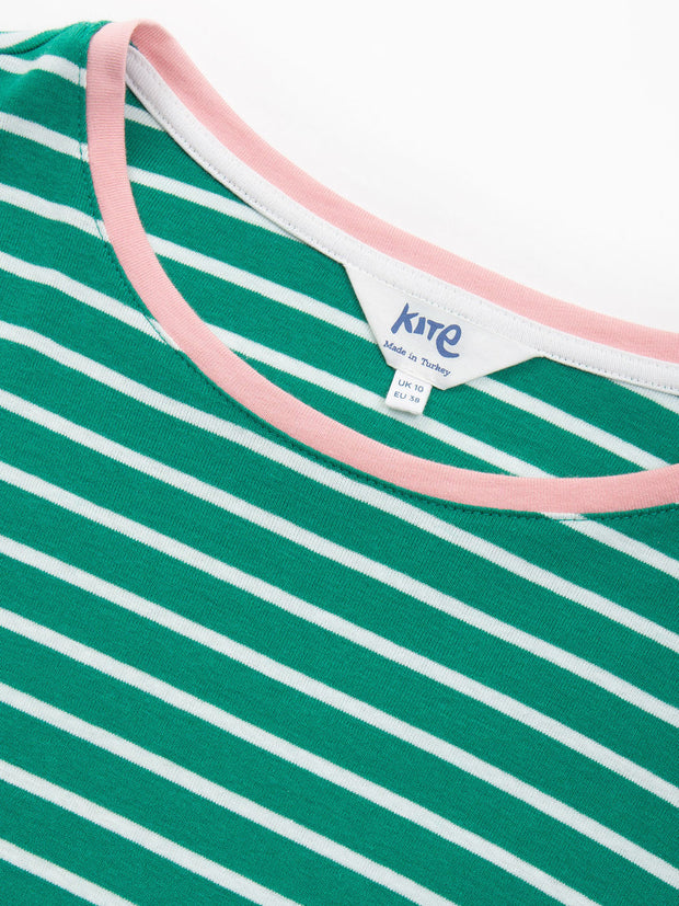 Portesham Jersey Shirt Emerald Streifen