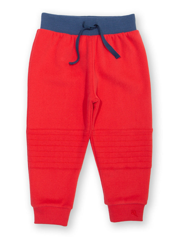 Stitch Patch Jogginghose Rot
