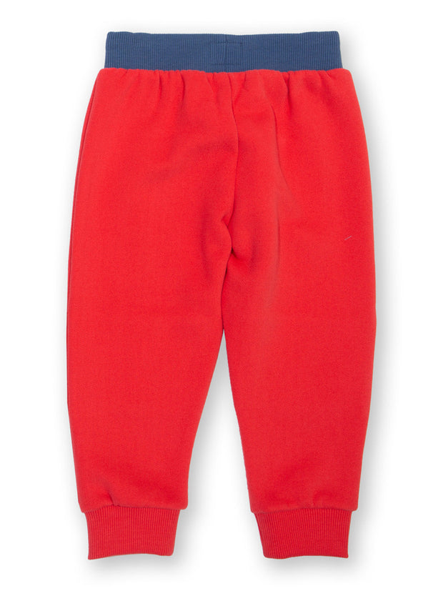 Stitch Patch Jogginghose Rot