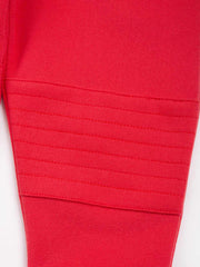 Stitch Patch Jogginghose Rot