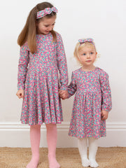 Ditsy Tales Kleid Rosa