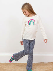 Pixie Petals Jogginghose im Flare Stil