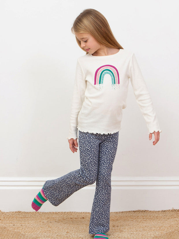 Pixie Petals Jogginghose im Flare Stil