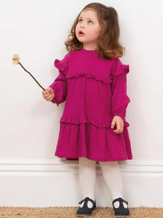Rüschen und Falten Kleid