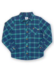 Karo Shirt Navyblau
