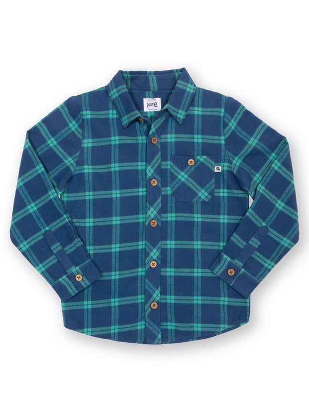 Karo Shirt Navyblau