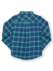 Karo Shirt Navyblau