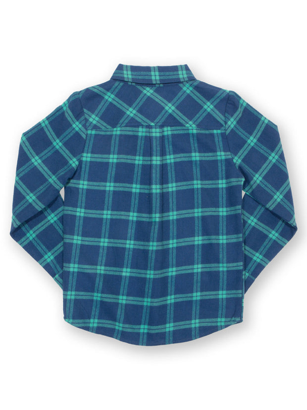 Karo Shirt Navyblau