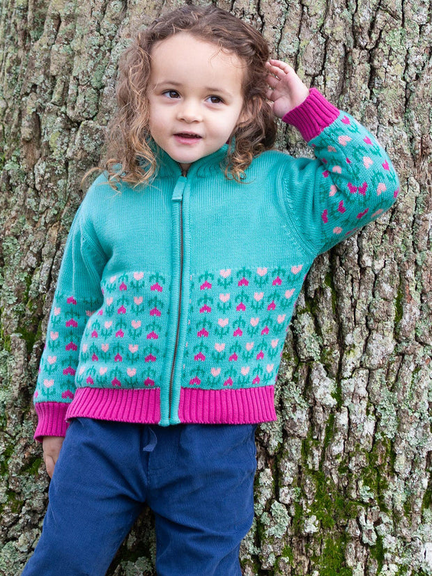 Hygge Jacke Blumenfabel