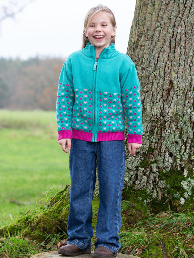 Hygge Jacke Blumenfabel