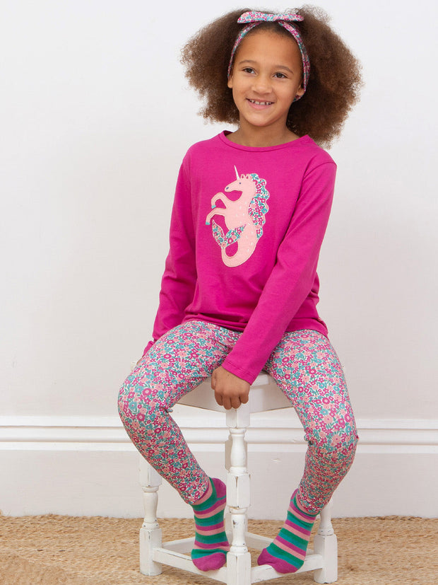 Ditsy Tales Leggings Rosa