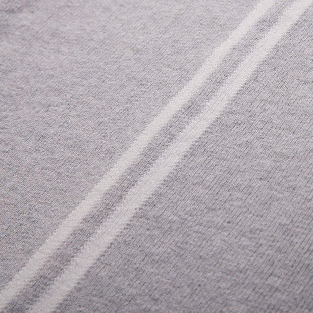 Flat shot of hinton knit hoody grey