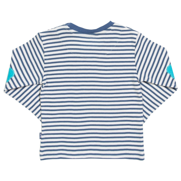 Flat shot of stripy t-shirt