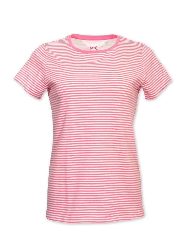 Tarrant Jersey Top Pink Stripe