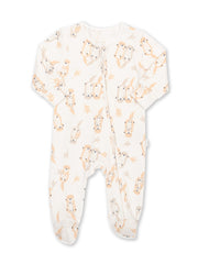 Kite - Baby bio-baumwolle Otterly Schlafanzug Creme - Mit Reißverschluss
