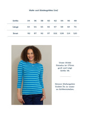 Tarrant Jersey Shirt 3/4 Ärmel Blaugestreift