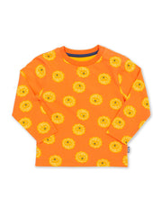 Kite - Baby bio-baumwolle Lionheart Shirt Orange - Langarm