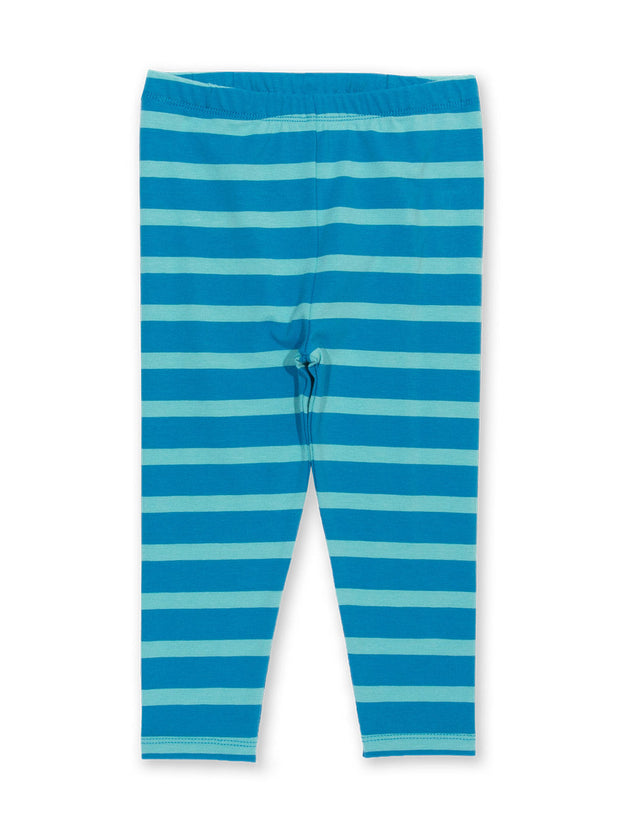 Kite - Baby bio-baumwolle Stripy Leggings Blau - Streifen (garngefärbte Qualität) - Elastischer Taillenbund
