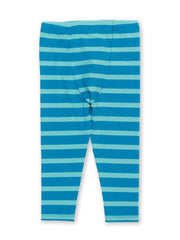 Stripy Leggings Blau