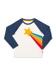 Kite - Baby bio-baumwolle Shooting Star Shirt - Applikation Design - Langarm