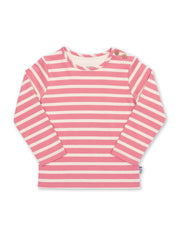 Kite - Baby bio-baumwolle Breton Shirt Pink - Langarm