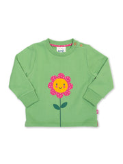 Kite - Baby bio-baumwolle Be Yourself Sweatshirt Grün - Applikation Design - Rippbündchen am Halsauschnitt