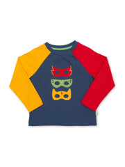 Kite - Baby bio-baumwolle Superhero Shirt - Applikation Design - Langarm