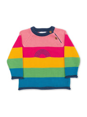 Kite - Baby bio-baumwolle Rainbow Pullover - Mit Stickerei - Mittelschwere Strickqualität