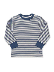 Kite - Baby bio-baumwolle Stripy Shirt Navy - Streifen (garngefärbte Qualität) - Langarm