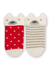 Kite - Baby bio-baumwolle Mr Bear Socken - 2-er Pack