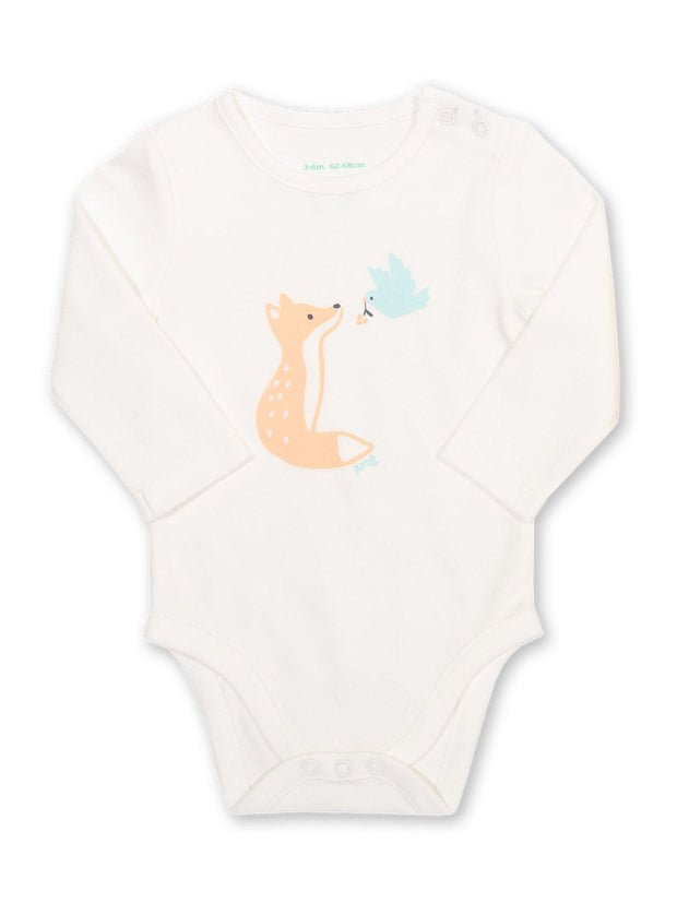 Kite - Baby bio-baumwolle Fox and Dove Body Creme - Placement Print - Druckknöpfe