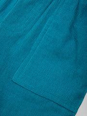 Cosy Cord Schlupfhose Blaugrün