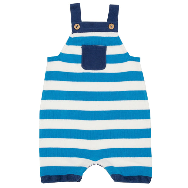 Baby im stripy latzhose aus baumwollstrick