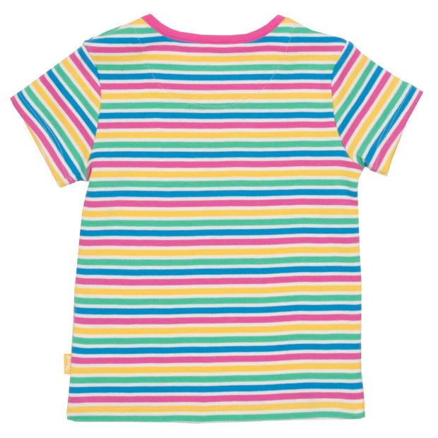 
Mädchen im mini bright stripe t-shirt